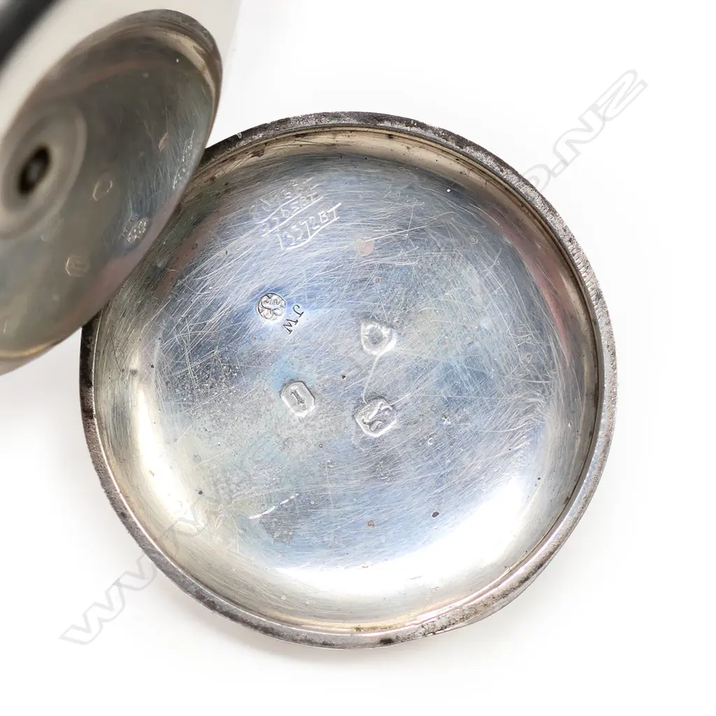 J H Lewisson Auckland 1864 silver pocket watch, Image 1++